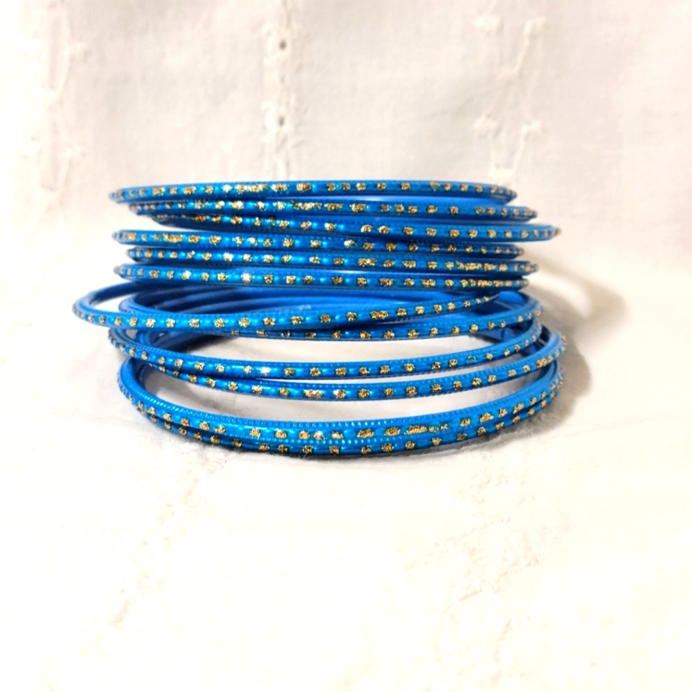 Turquoise Indian Wear metal bangles, Women accessories